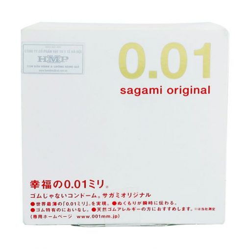 Bao Cao Su Sagami Original 0.01 siêu mỏng (Hộp 1) 1
