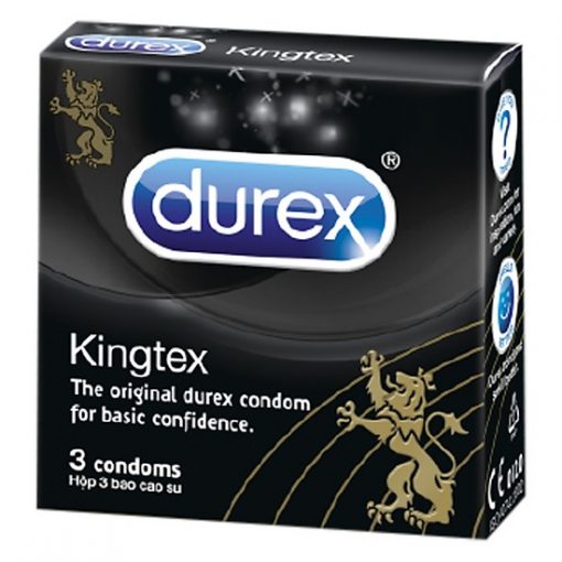 Bao Cao Su Durex Kingtex (3 cái / hộp) 1