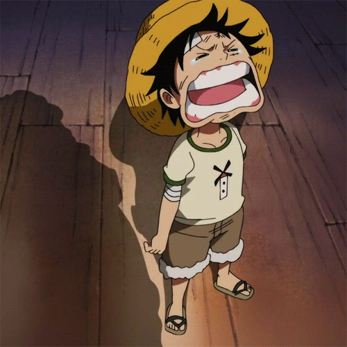 Hình ảnh Luffy khóc